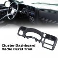 G-plus Dash Trim Bezel Cover Dark Gray Compatible With 98-04 Blazer Jimmy Sonoma S10