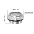 Air Compressor Oil Level Gauge Sight Glass G3 4 Male Threaded Aluminum Liquid Indicator Window