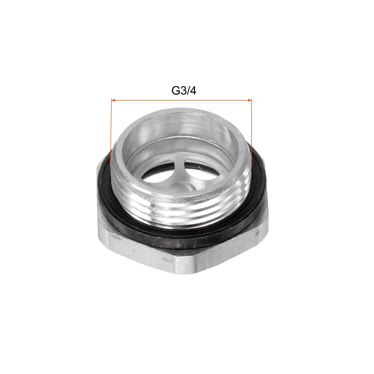 Air Compressor Oil Level Gauge Sight Glass G3 4 Male Threaded Aluminum Liquid Indicator Window
