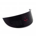 Httmt Skull H-d Blakc 7 Headlight Visor Heavy Duty Thick Compatible With Xl Xlh Fxr Fx