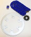 Fits Honda Cr125r 125 R Blue Chain And Sprocket 13 51 114l