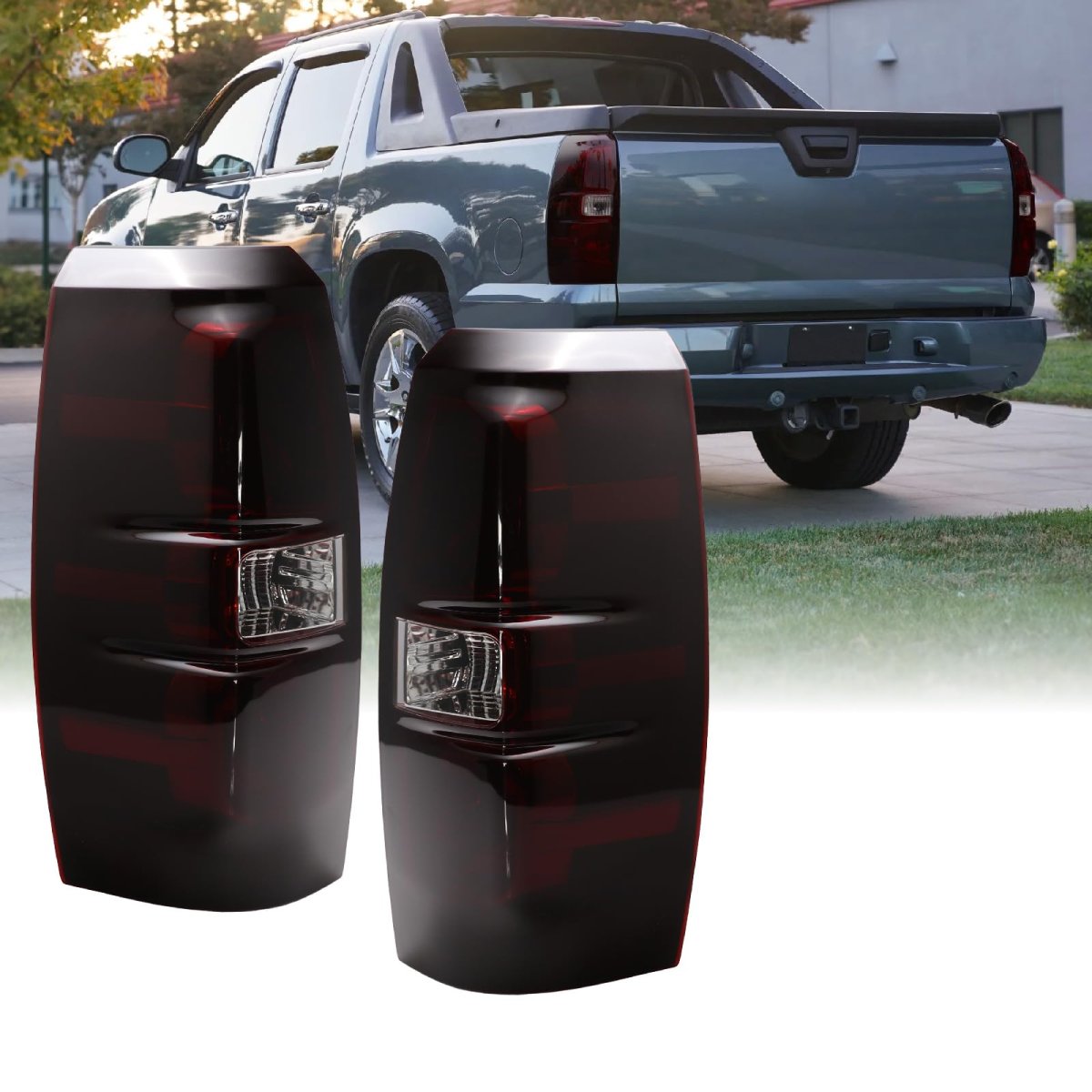 Usr 07-13 Avalanche Tail Light A Replacement Lamps Set Left Right For 2007-2013 Chevy Chevrolet All Models Trims Dark Cherry