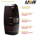 Usr 07-13 Avalanche Tail Light A Replacement Lamps Set Left Right For 2007-2013 Chevy Chevrolet All Models Trims Dark Cherry