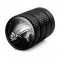 Rainbow Trout Illustration Valve Stem Caps For Tire Rim Wheel Aluminum Black