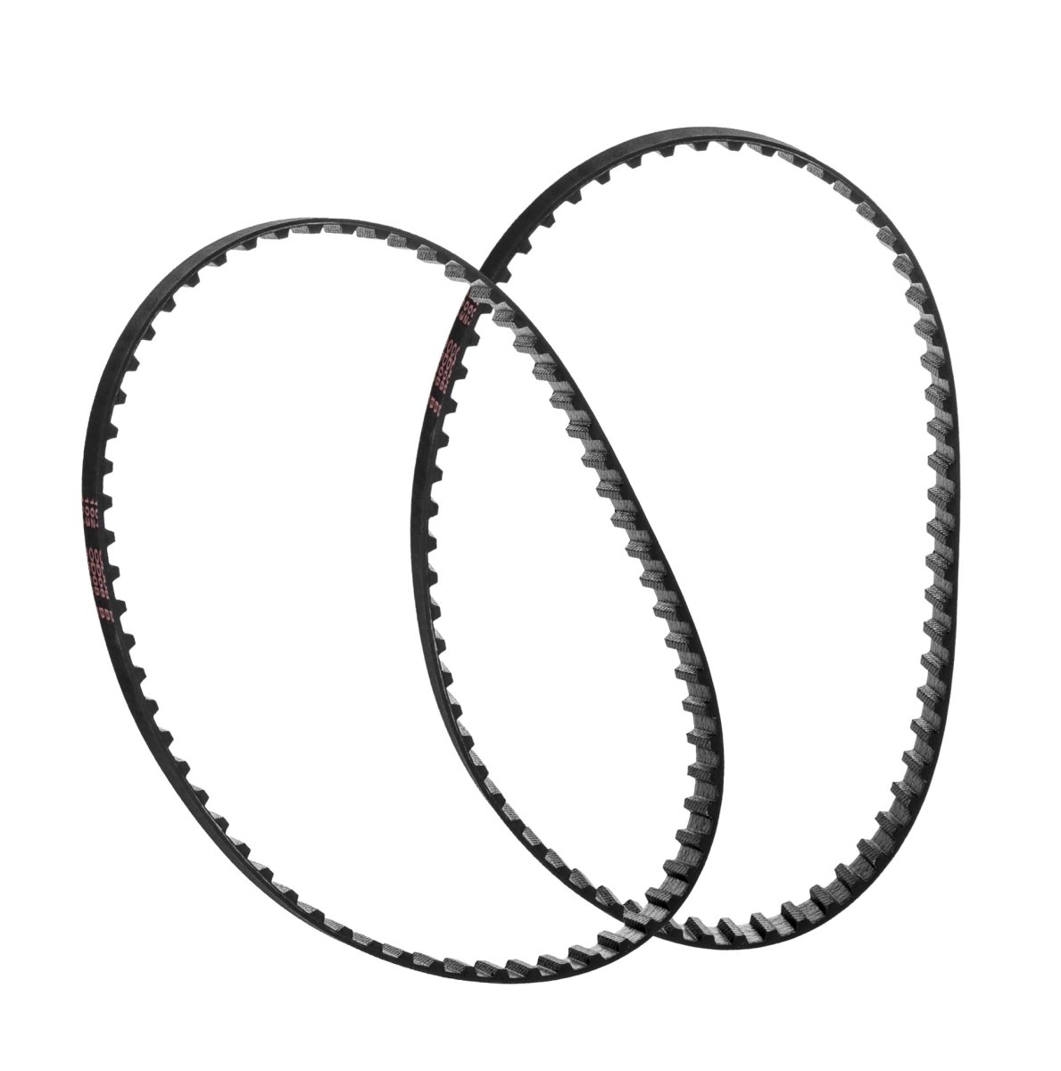 Timing 120xl037 Rubber Drive Belt Set Of 2 60 Teeth Toothed Replacement High Strength For Power Tools