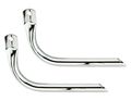 Straight Muffler Chrome Bike Mufflers Bicycle For Lowrider Beach Cruiser Chopper Limo Stretch 