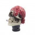 Mavota Red Pirate Skull Manual Automatic Gear Shift Knobs 