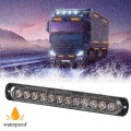 Sidaqi Emergency Strobe Lights Hazard Warning 12 Led Amber Surface Mount For Construction Vehicle Car Truck 12-24v Waterproof