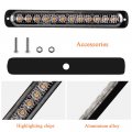 Sidaqi Emergency Strobe Lights Hazard Warning 12 Led Amber Surface Mount For Construction Vehicle Car Truck 12-24v Waterproof