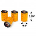 T-rex Dinosaur Ripping Valve Stem Caps For Tire Rim Wheel Aluminum Yellow