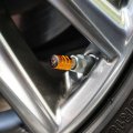 T-rex Dinosaur Ripping Valve Stem Caps For Tire Rim Wheel Aluminum Yellow