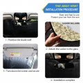 Golden Shiny Gold Glittering Background Yellow Holiday Tinsel Pattern Auto Car Windshield Sun Shade Window Uv Ray Visor