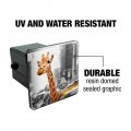 Giraffe In Taxi Tow Trailer Hitch Cover Plug Insert