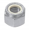 M8-1 25 Coarse Metric Nylon Insert Thin Locknuts Class 10 Din 985 Silver Zinc Cr 3 Pack Of 