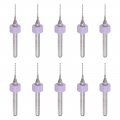 Micro Pcb Drill Bit Set 1 8 Shank 0 65mm Solid Tungsten Carbide Cnc Engraving Print Circuit Board Bits Rotary Tool 10pcs 