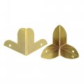 23x23x23mm Metal Box Corner Protectors Edge Guard Gold Tone 24pcs
