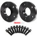 5lug 20mm Wheel Spacers 5x112 Fit For Audi A4 2009-2016 Quattro A5 2008-2016 2x Bore 66 6mm 14x1 5 Studs 