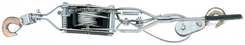 Toolusa 2 Ton 2000 Kg Galvanized Hand Lift Pulley Drop-forged Steel Hooks Heavy-duty Construction Ratcheting System For