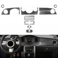Liru Full Set Interior Trim Kit Black Dashboard Panel Gear Shift Decoration Cover 13pcs For Bmw Mini Cooper R50 R53 2005-2006