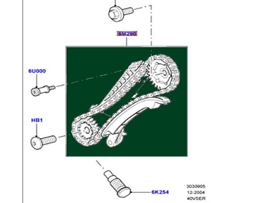 Genuine Land Rover Rear Timing Chain Lr3 Lr4 4 0 V6 Petrol