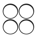 Car Hub Centric Rings Wheel Bore Center 67 1 To 66 1mm 4 Pcs Black Plastic 
