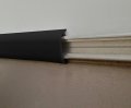 Black Rv Marine Camper Vinyl 3 4 X 50 Trim Molding Flexible Screw Cap Cover Black Ft