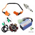 Flypig Magneto Stator Ignition Coil 6-pin Wires Ac Cdi Box Spark Plug For Chinese Gy6 125cc 150cc Engine Atv Quad Moped Scooter