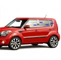 Stainless Steel Chrome Pillar Post Trim For 2009-2013 Kia Soul 8 Piece Set Mirror Polish Surface With Beveled Edges Model 