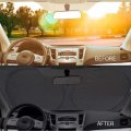 Ipick Image For Nissan 370z Z Logo Universal Fit One-piece Easy Folding Silver Reflective Fabric Windshield Sun Shade Size 64 X