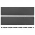 2pcs Door Kick Plate 8 In X 30 Aluminum For Exterior Front Or Back Black Protective Barrier To Prevent Scratches And Kicking 