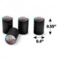 Superman Thinking Tire Rim Wheel Aluminum Valve Stem Caps