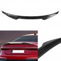Ocpty 1pc Glossy Black Rear Trunk Spoiler Wing Compatible With 2014-2018 For Audi Rs7 2016-2018 A7