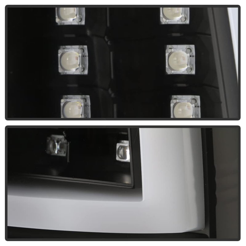 2003-2006 Chevy Silverado 1500 2500 3500 Black Edition Led Tube Tail Lights Brake Lamps Assembly Left Right