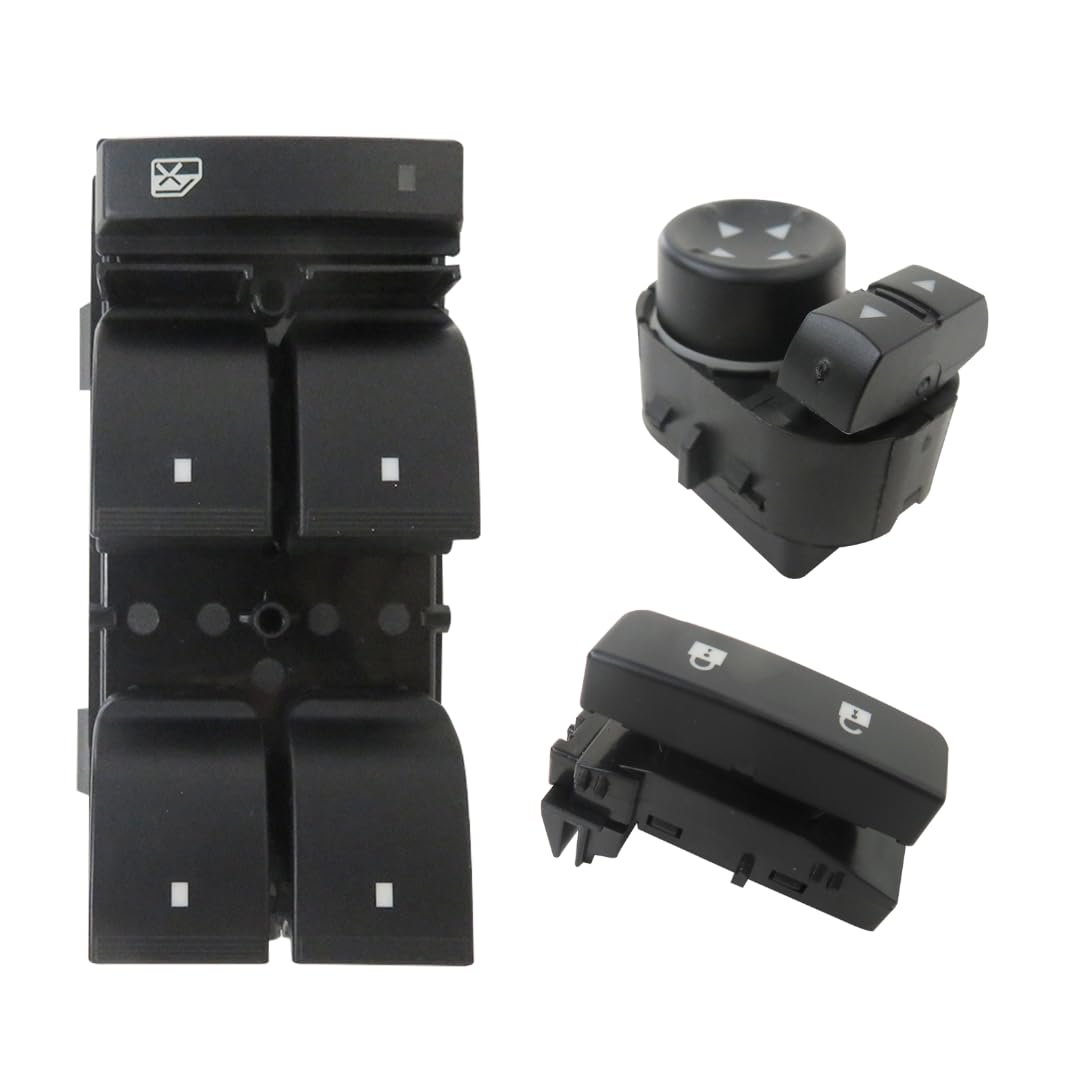 Driver Side Window Lock And Mirror Switch For 2007 2013 Chevy Suburban 1500 2500 Replaces 25789692 22883768 15804093