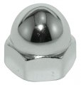 Cap Nut 8-32 Gr 12l14 Steel Plain Pk10 