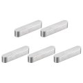 5pcs Round Ended Feather Key 6x6x30mm Stainless Steel Professional Parallel Drive Shaft Stock For Fasteners Mechanical Industry 