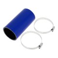 1 Set Straight Coupler Silicone Hose 57mm 2 24 Id 127mm 5 Length 0a Car Coolant With Clamps 3-ply 4mm Thick Air Intake Turbo 