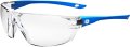 General Electric Ge Safety Glasses Ansi Z87 1 03 Series Anti-scratch Lens 99 9 Uv En 166 12 Pack Blue Clear Anti-fog 