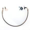 Turbo Oil Feed Line For Nissan Skyline Rb20det Rb25det With Trust Td06sh 25g T67 Td07s Turbochargers Braided Stainless Steel 