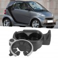 Qiilu A4518100370 Center Console Cup Holder Interior Drink Water Beverage Bottle Mount Fit For Smart Fortwo W451