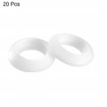 Uxcell Rubber Grommets 20mm Dia Wire Gasket Ring For Hole Plug Cable White 50 Pieces