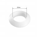 Uxcell Rubber Grommets 20mm Dia Wire Gasket Ring For Hole Plug Cable White 50 Pieces