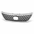 Lx1200176 Factory Style Front Bumper Grill Grille Assembly With Pre-collision System For Lexus Ls460 2010-2012 Chrome Black 