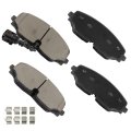Front Ceramic Disc Brake Pad Set D2074 For Volkswagen Atlas 2018 2023 And Cross Sport 2020 4 Piece With Hardware Model 155260 