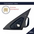 Spieg Ni1321163 Passenger Side Mirror Replacement For Nissan Altima Sedan 2008-2012 Power Adjusted Non-folding Non-heated