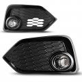 Fog Lights Compatible For 2017 2018 2019 Honda Civic Hatchback Type R Si Sedan Coupe Driver Passenger Replacement Lamps 