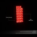 Auto Dynasty Compatible With 00-06 Gmc Yukon Xl Chevy Tahoe Suburban Full Led Tail Light 3rd Third Brake Lamp Chrome
