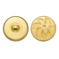 Cc Metal Products 5159 Flower Petals Button Size 36 Ligne Gold 36-pack 