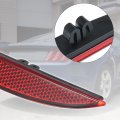 X Autohaux 2pcs Bumper Reflector Sticker Ford For Mustang 2015 2016 2017 Fr3z15a448a Fr3z15a449a Red