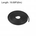 Uxcell Nitrile Rubber Round Seal Strip 4mm 5 32 Diameter 6 Meters 19 69ft Long Hard Solid Weather Stripping For Diy Gasket